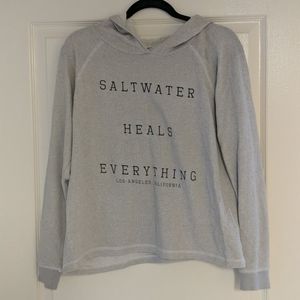 "Salt Water Heals Everything" Light Hoodie